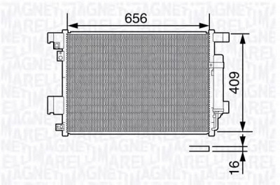 MAGNETI MARELLI 350203649000 -  Конденсатор, кондиционер